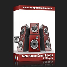 鼓素材/Tech House Drum Loops (128bpm)